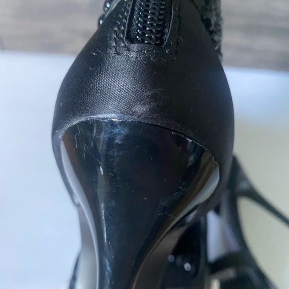 Steve Madden "Tahra" Black high heeled jeweled sandal, NWOT, sz 9.5. - Picture 10 of 10